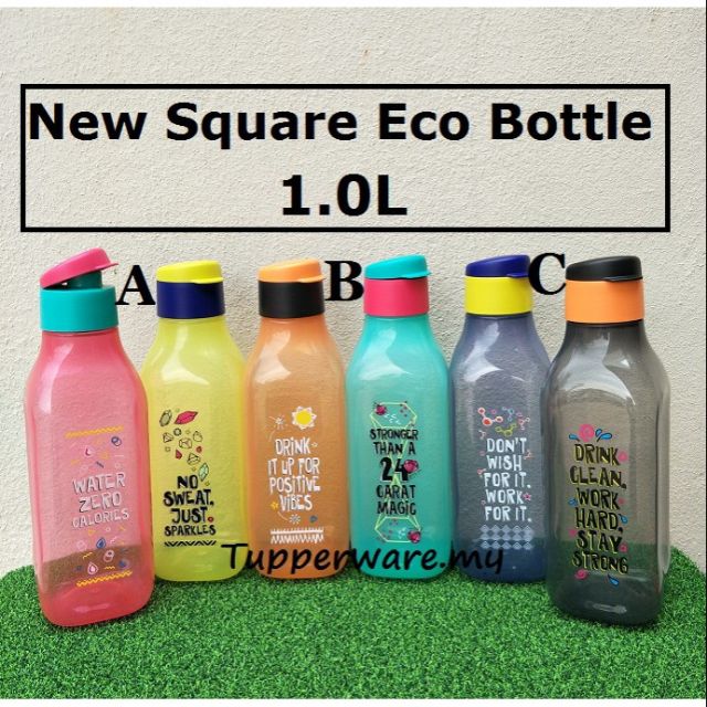 Tupperware Eco Bottle Drinker 1 lt Easy Cover Black, Go To Eco 1,0 l Black  Drink Bottle, eco Easy Bottle, Ecological Bottle - AliExpress