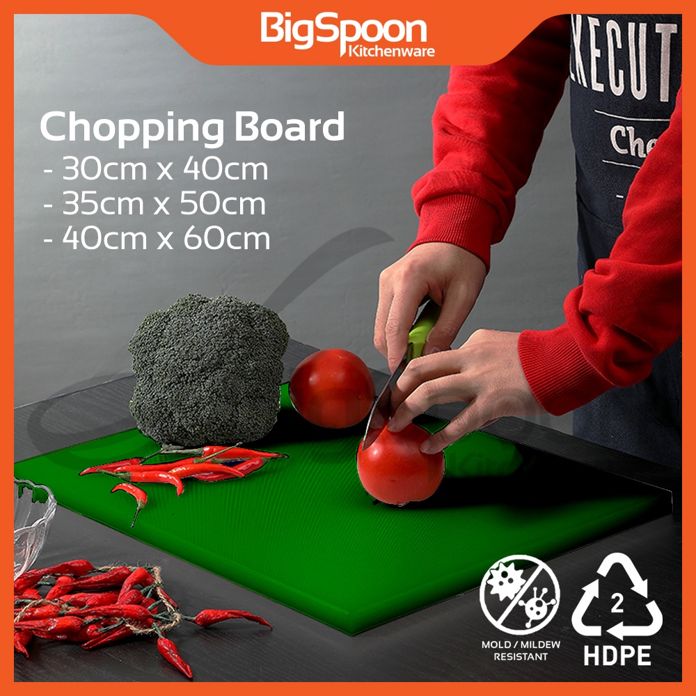 Bigspoon Polypropylene Green Chopping Board Papan Pemotong Sayur 抗菌塑料砧板