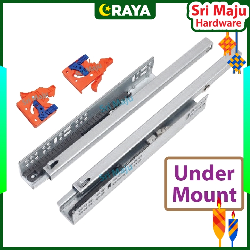 MAJU Under Mount Quality Heavy Duty Soft Close Full Extension Drawer ...