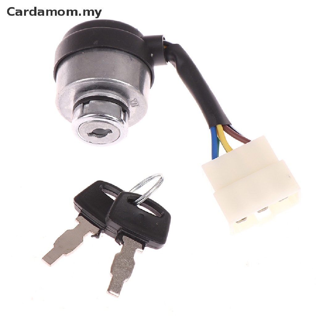 {FCC} 6 Wire Way Gasoline Diesel Generator Gas Ignition Start Key Lock Switch