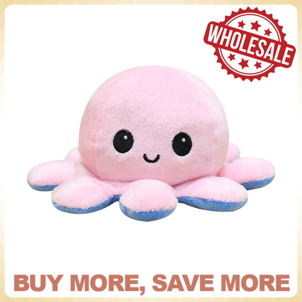 [ReadyStock]TIKTOK 20/30/40cm Reversible Octopus doll plush Toy flip mood plushie stuffed toys patung sotong Bipolar