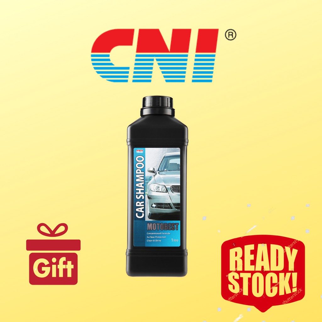 CNI Motobest Car Shampoo (1 Litre) Concentrated, Wax, Excellent