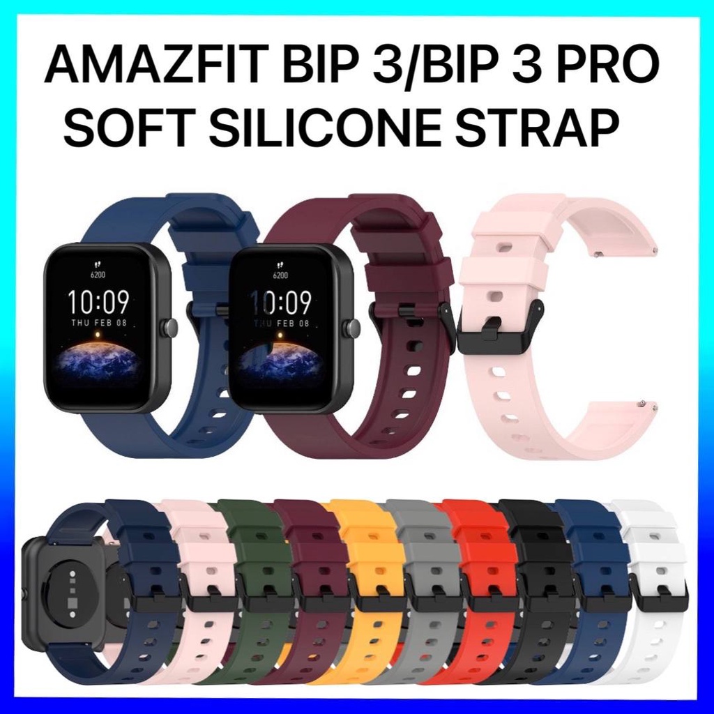 Amazfit Bip 3 Bip 3 Pro Soft Silicone Strap Amazfit Bip3 Amazfit ...
