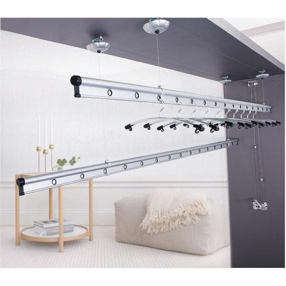 Cloth Drying Ceiling Wall Mount Rack Hanger Shopee Malaysia