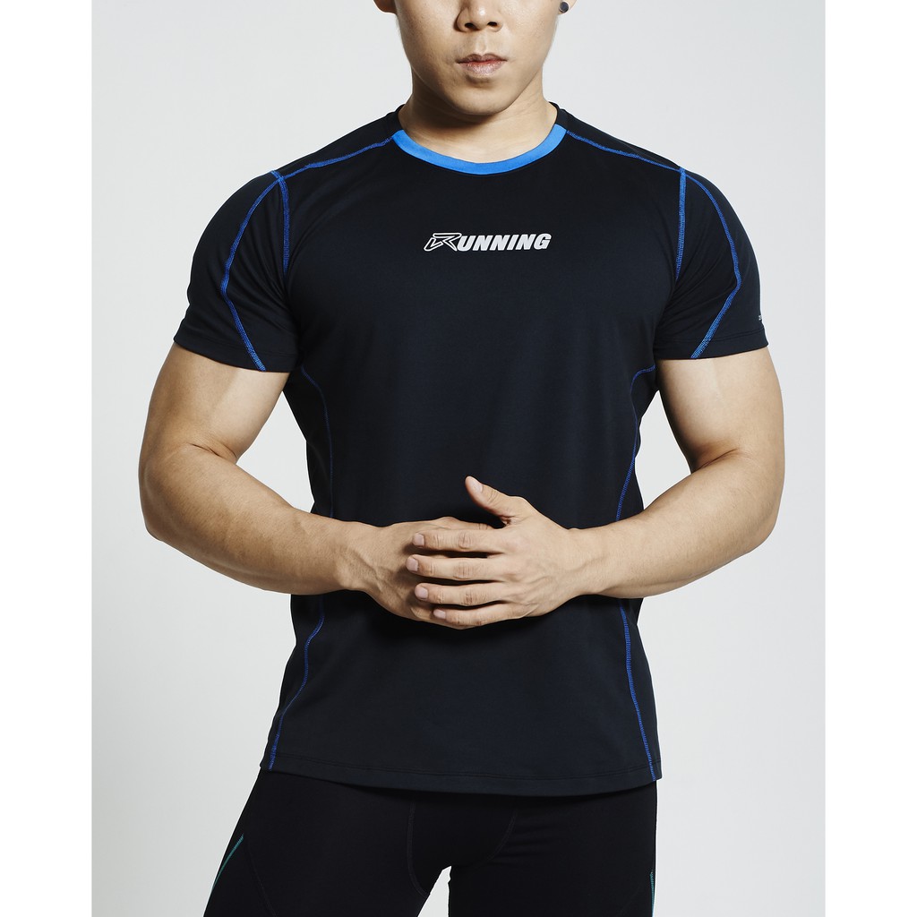 BE Elementz Supercool Running Shirt (Black) MRT0005