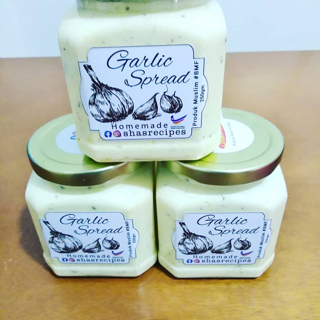 garlic spread, sapuan roti, garlic spread sedap, garlic spread murah ...
