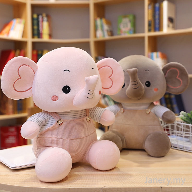 Elephant Plush Toy Cartoon Soft Baby Stuffed Dolls Kawaii Anime Plush Toys for Girls Birthday Gift