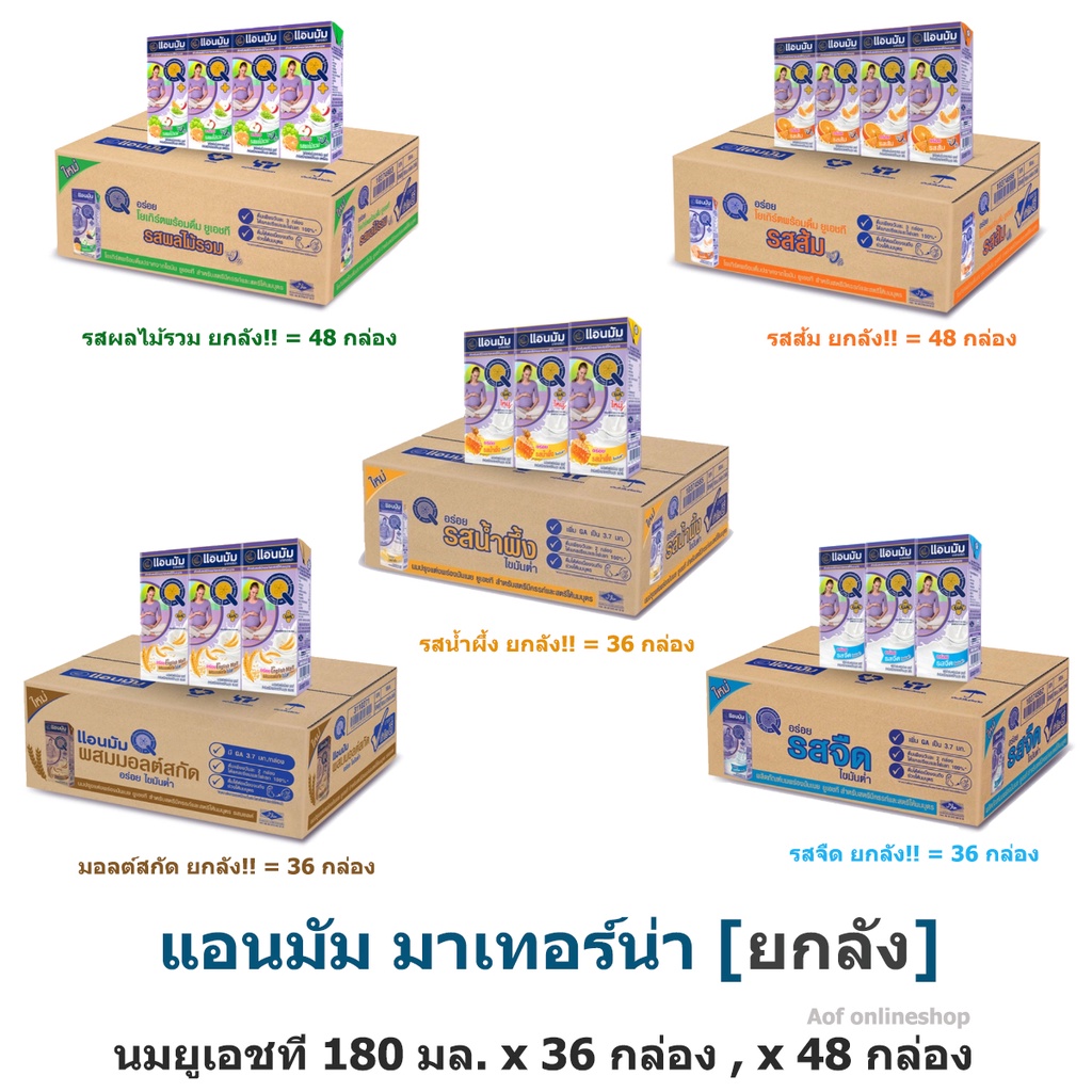 (Carton) Anmum Materna Uht Milk 180 Ml x 36 Boxes x 48 Boxes. | Shopee ...