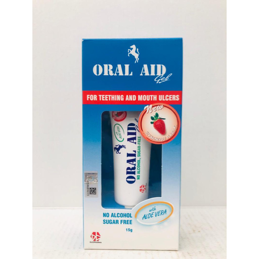 ORAL AID GEL STRAWBERRY 15G EXP: 2025/06