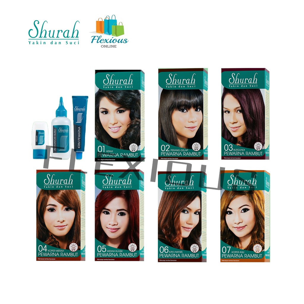 Shurah Pewarna Rambut Hair Color Set Shopee Malaysia