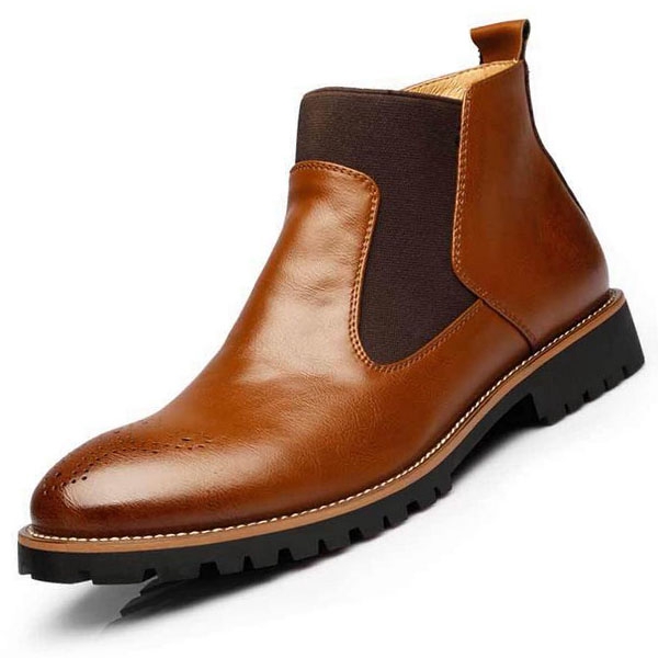 wine chelsea boots