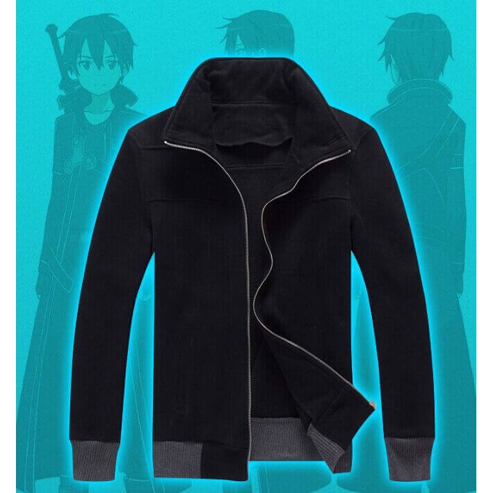 Anime SAO Sword Art Online Kirigaya Kazuto Kirito Casual Cosplay Warm