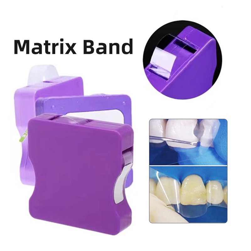 Dental Resin Matrix Bands Light Cured Restoration Strip Clear Forming