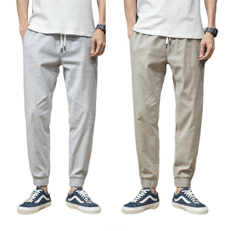 mens jogging pants with elastic ankles