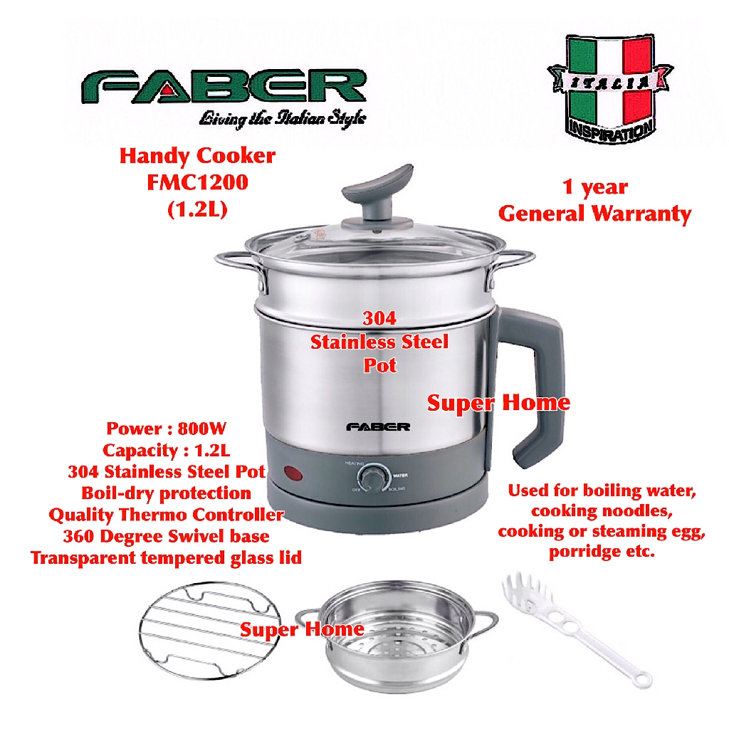 Faber Handy Multi Cooker FMC 1200 (1.2L) Shopee Malaysia