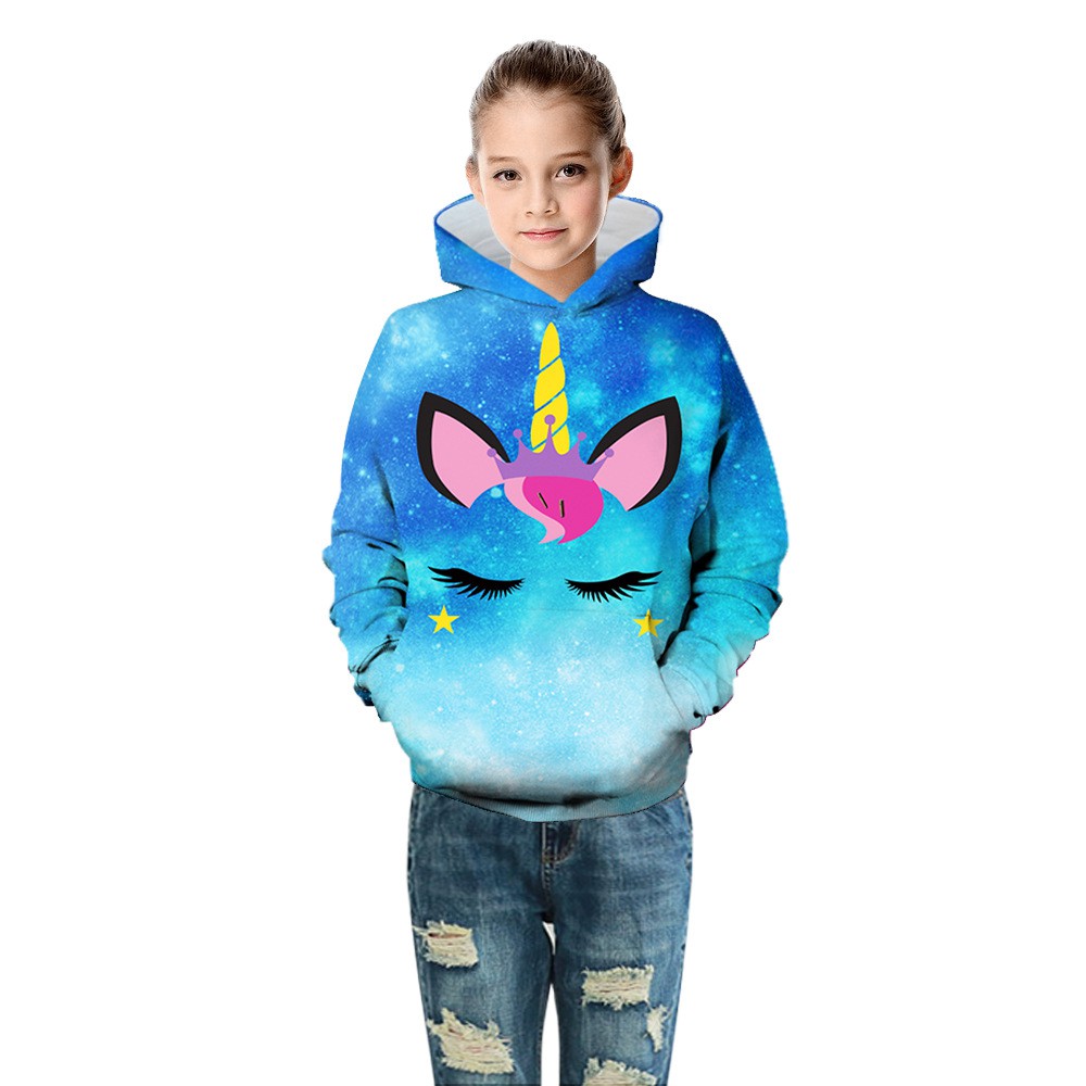 Download Unicorn Girls Jackets 3D Digital Printing Baby Jacket ...