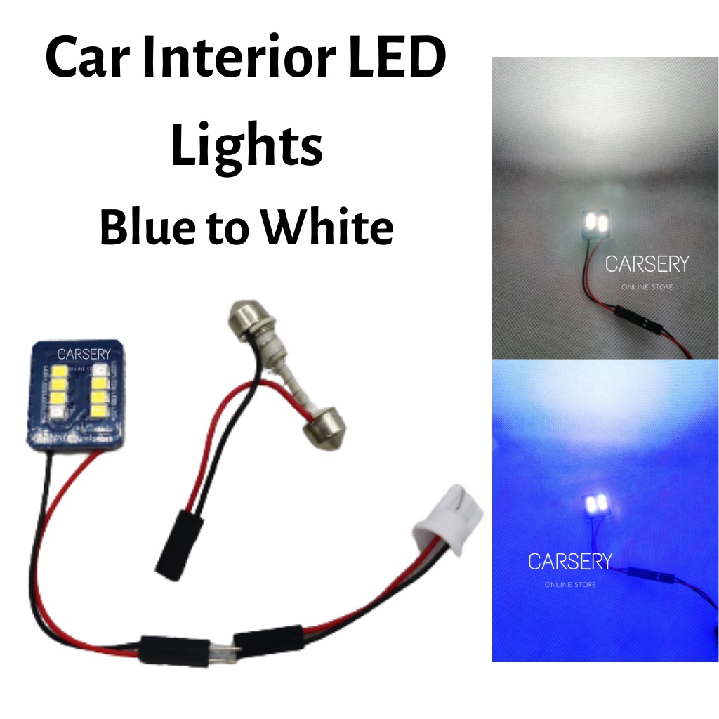 Car Interior Room Light Blue White Automotive Reading Light Dome Light Car Interior Led Lights