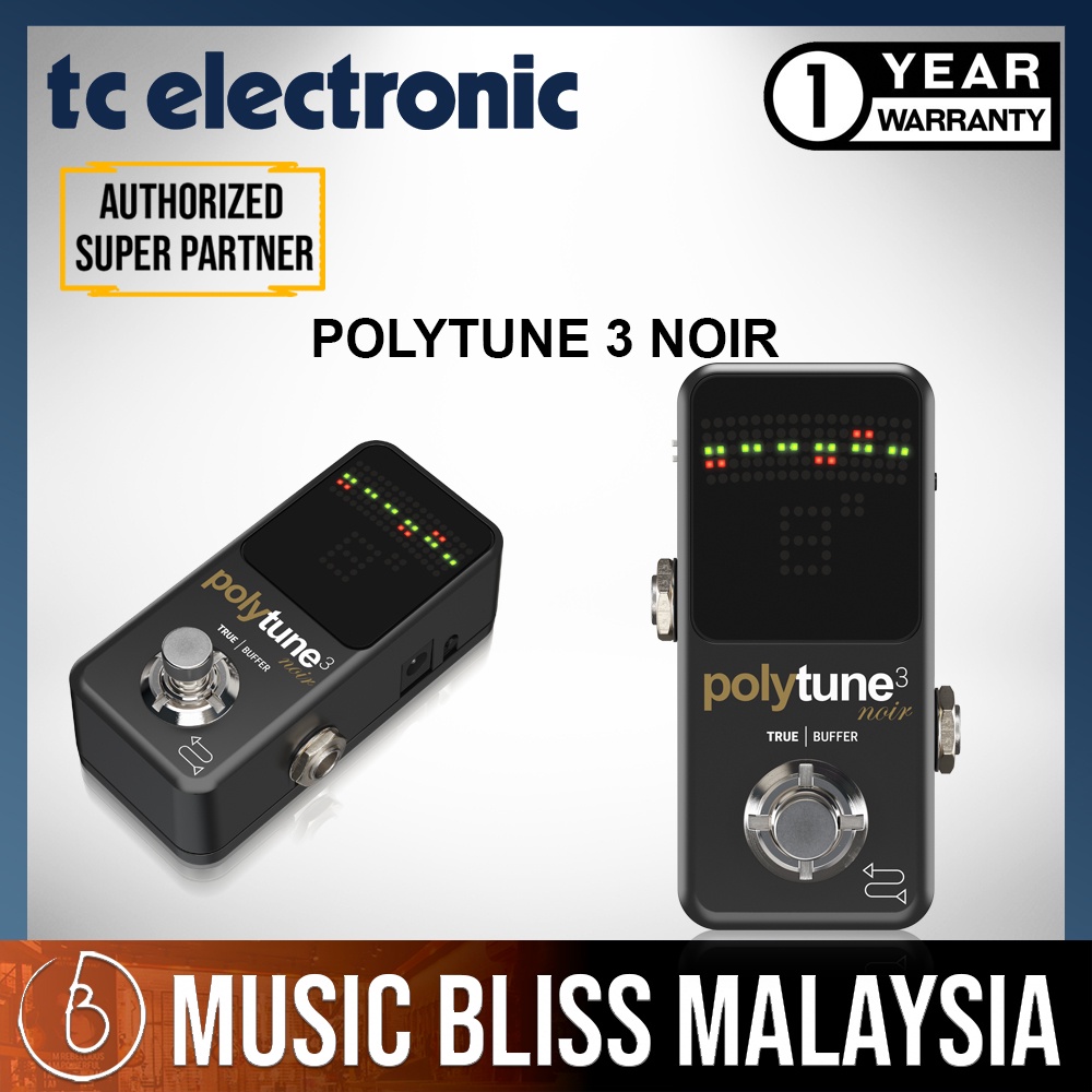 TC Electronic Polytune 3 Noir Mini Guitar Effects Pedal