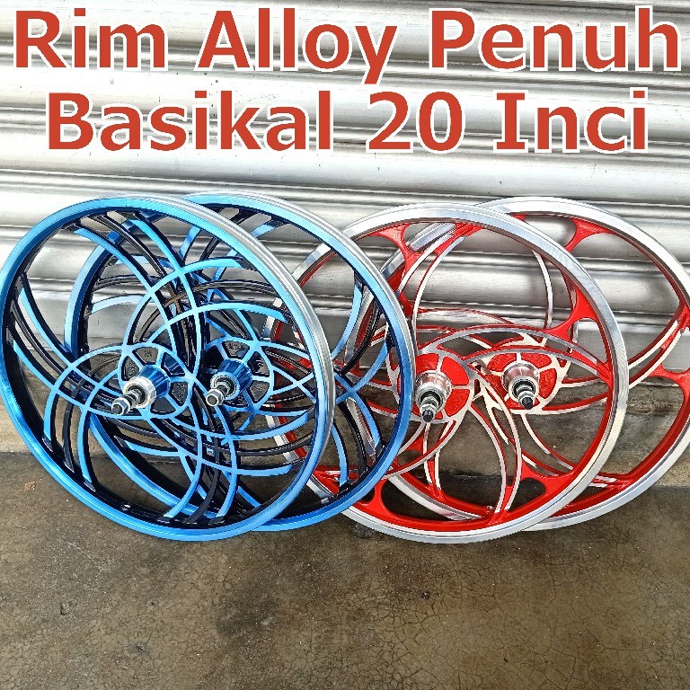 Rim Basikal 5 Batang Sabit / Sport rim alloy 20inch 3 batang sabit