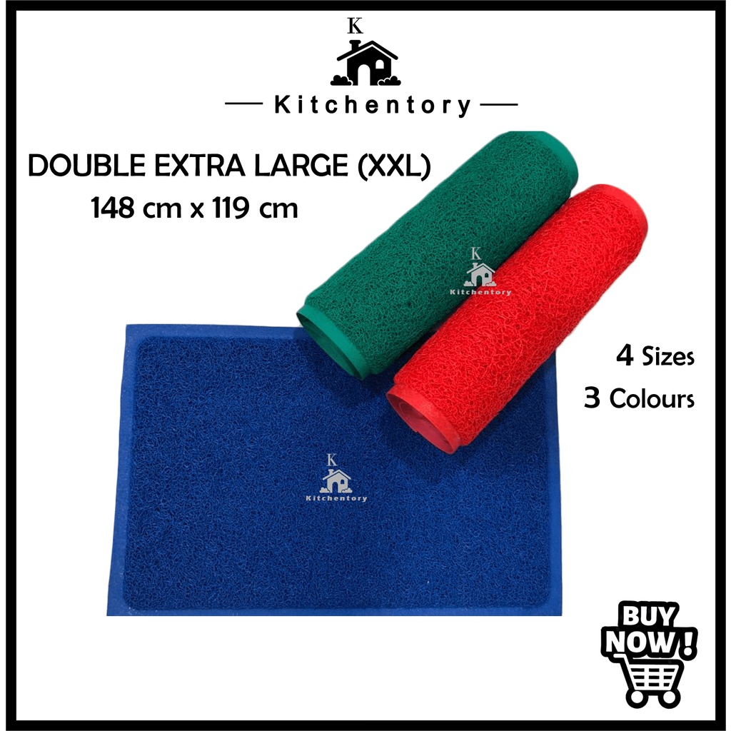 [XXL] Rubber Floor MatAlas Kaki Getah TebalAntiSlip PVC Entrance