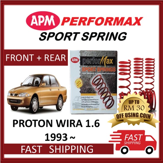 Buy Apm Performax Proton Wira 1 6 1993 Lowered Coil Sport Spring Seetracker Malaysia