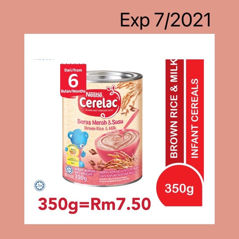 Milna biscuit calbee cereal cerelac 350g 6m+ 7/2021 | BeeCost