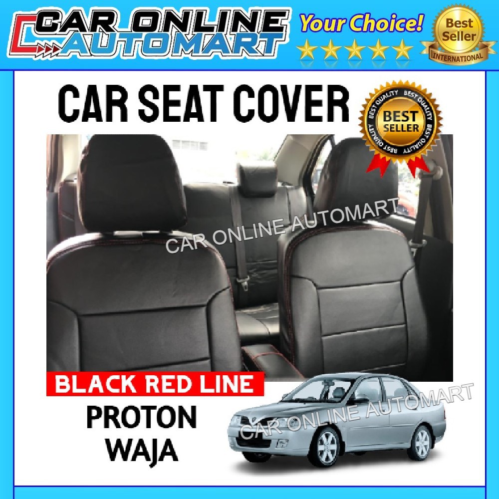 Proton Waja Custom Fit Oem Car Seat Cushion Cover PVC Shining With 