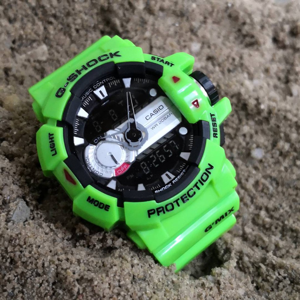 g shock green black