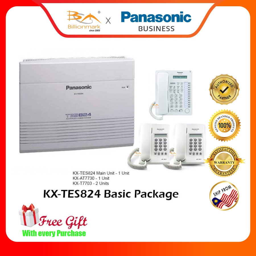 PANASONIC KXTES824ML Keyphone System PABX Basic White Package TES824