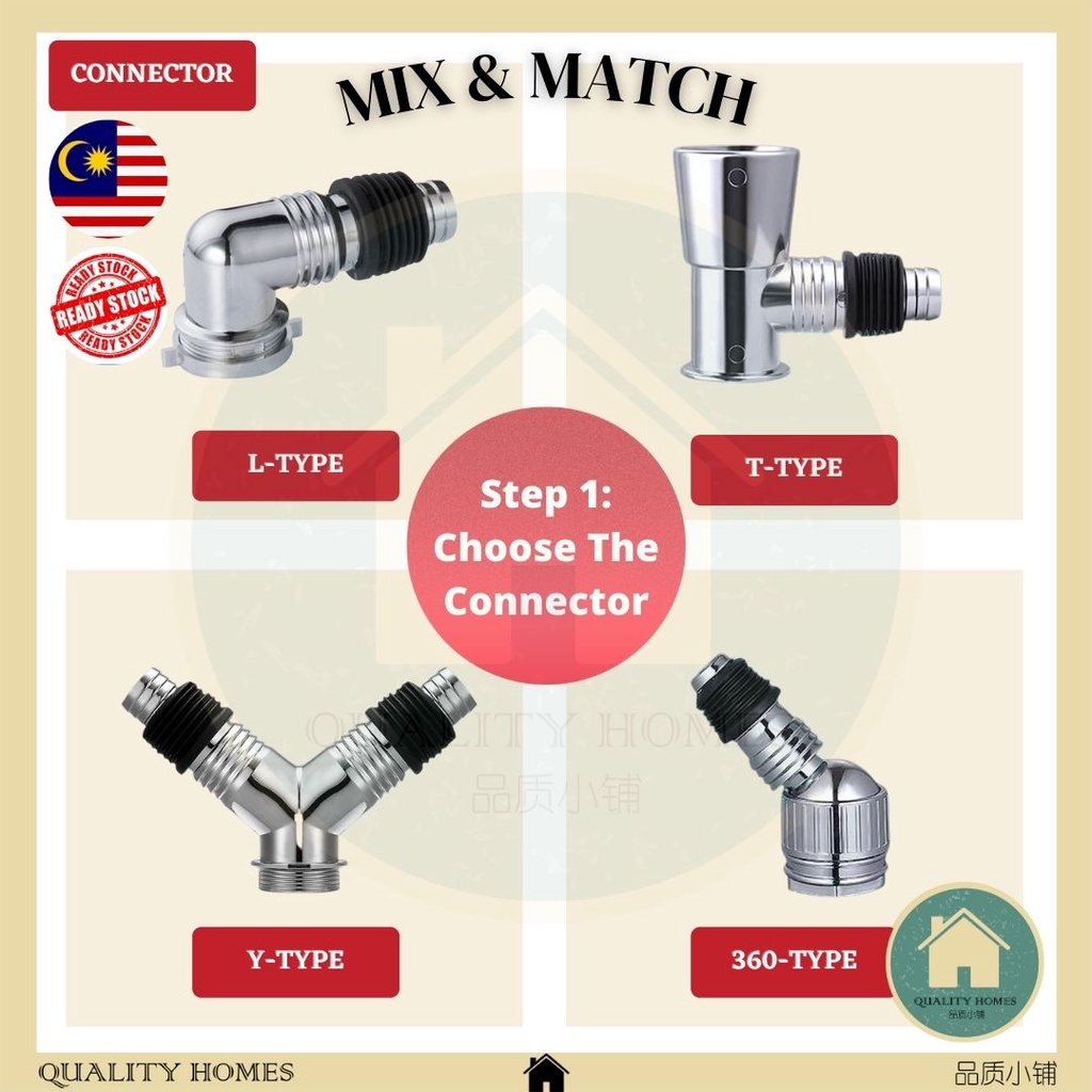 [MSIA READY STOCK] Washing Machine Drain Hose Connector Cover Mix & Match