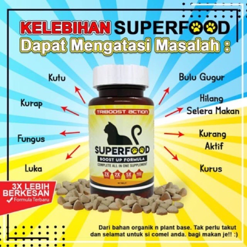 SUPERFOOD Boost Up Formula ORIGINAL ( Cat Vitamin ) Shopee Malaysia