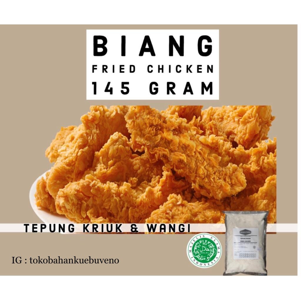 Fried Chicken Fried Chicken Flour 145 gr (Mixed Flour 1 Kg) Shopee