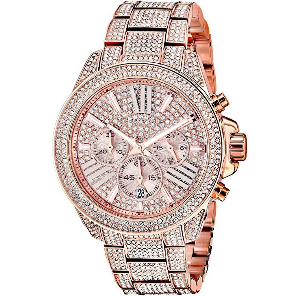 michael kors watch rose gold diamonds