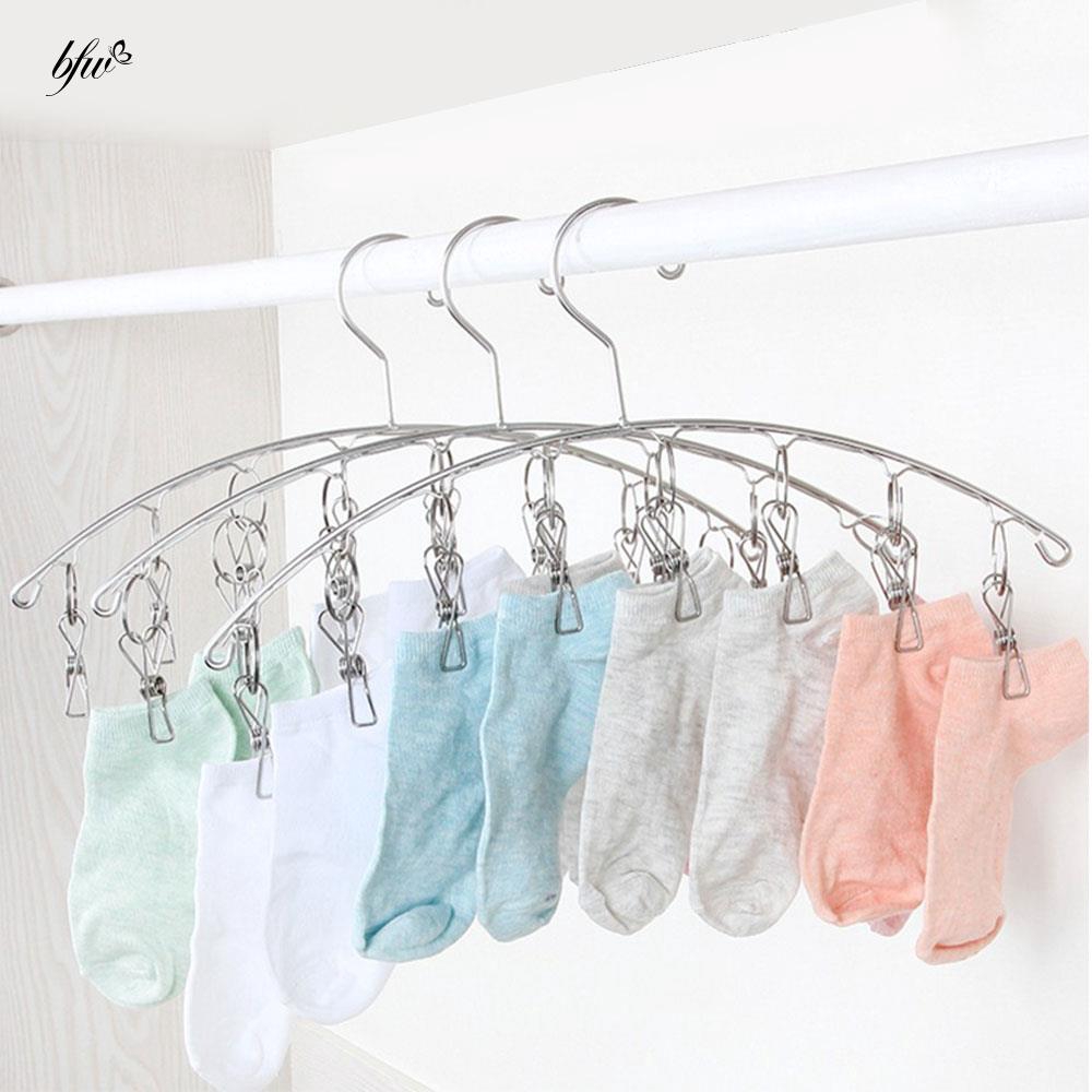 2Pcs 8/10 PEG STAINLESS STEEL CLOTHES AIRER DRYER DRYING HANGER HANGING ...