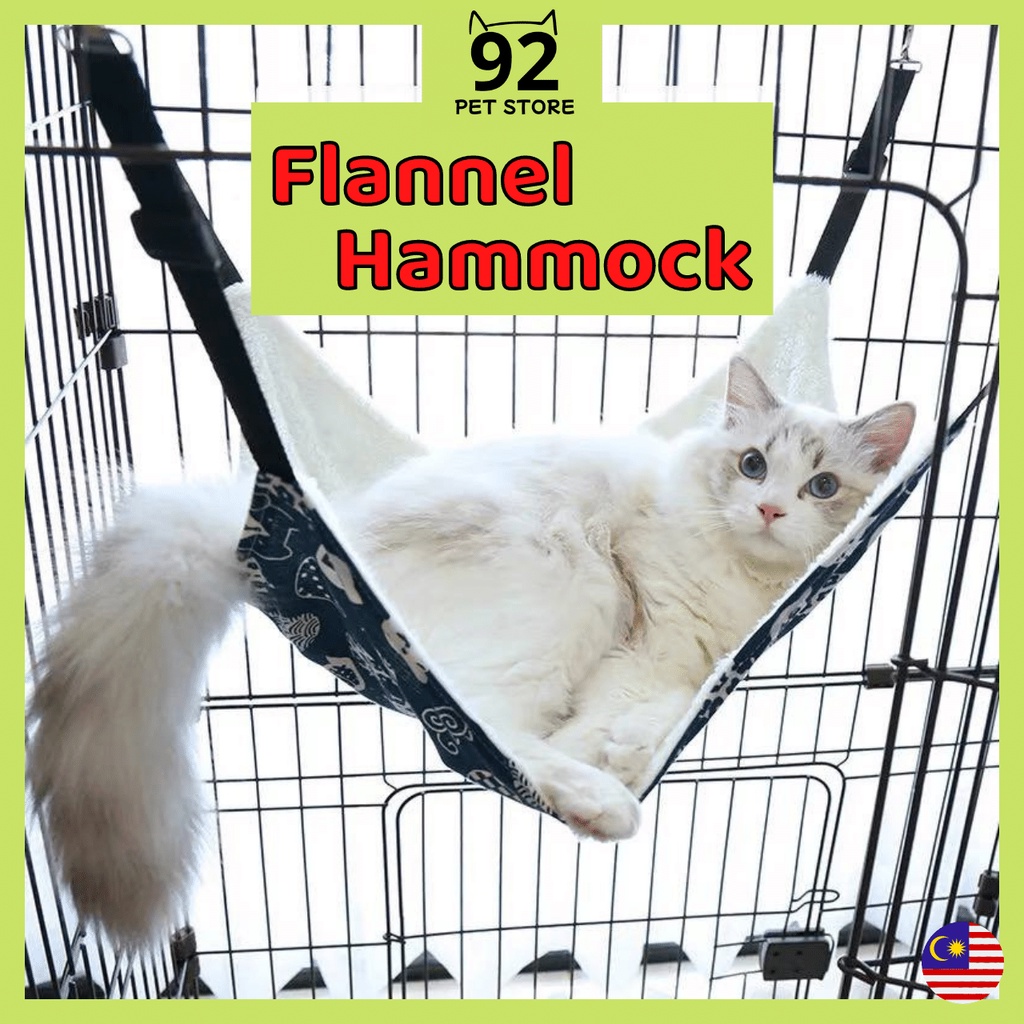 【92 PETSTORE】Cat Bed Pet Hammock For Pet Cat Rest & House Soft & Comfortable Buaian Kucing Tilam Kucing Hanging Pet Cage