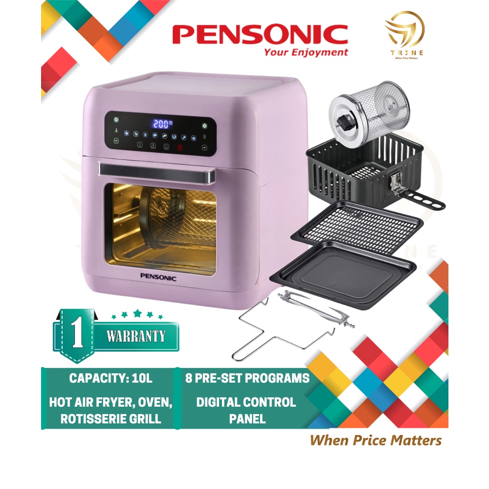 Pensonic 10L Air Fryer Oven PDF-1100DX/ Khind Multi Air Fryer Oven ARF9500/ Trio 24L Air Frying Oven Air Fryer TAO-2407