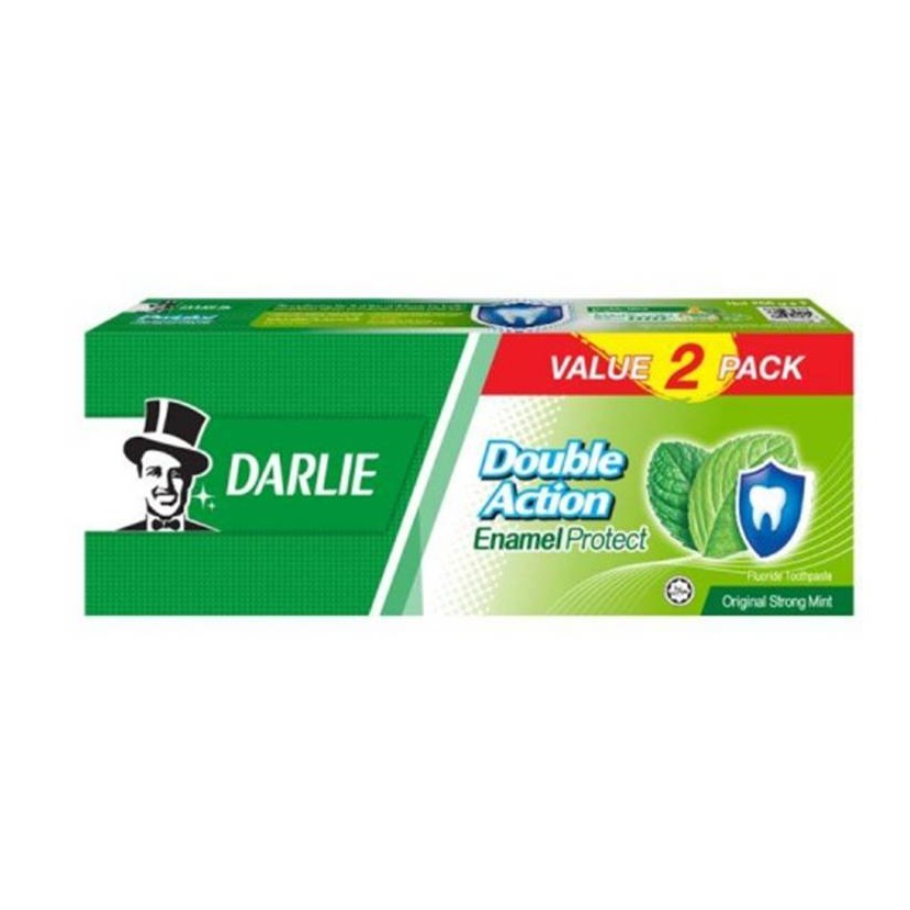 DARLIE TOOTHPASTE BASE ENAMEL PROTECT ORIGINAL STRONG MINT (200G X 2