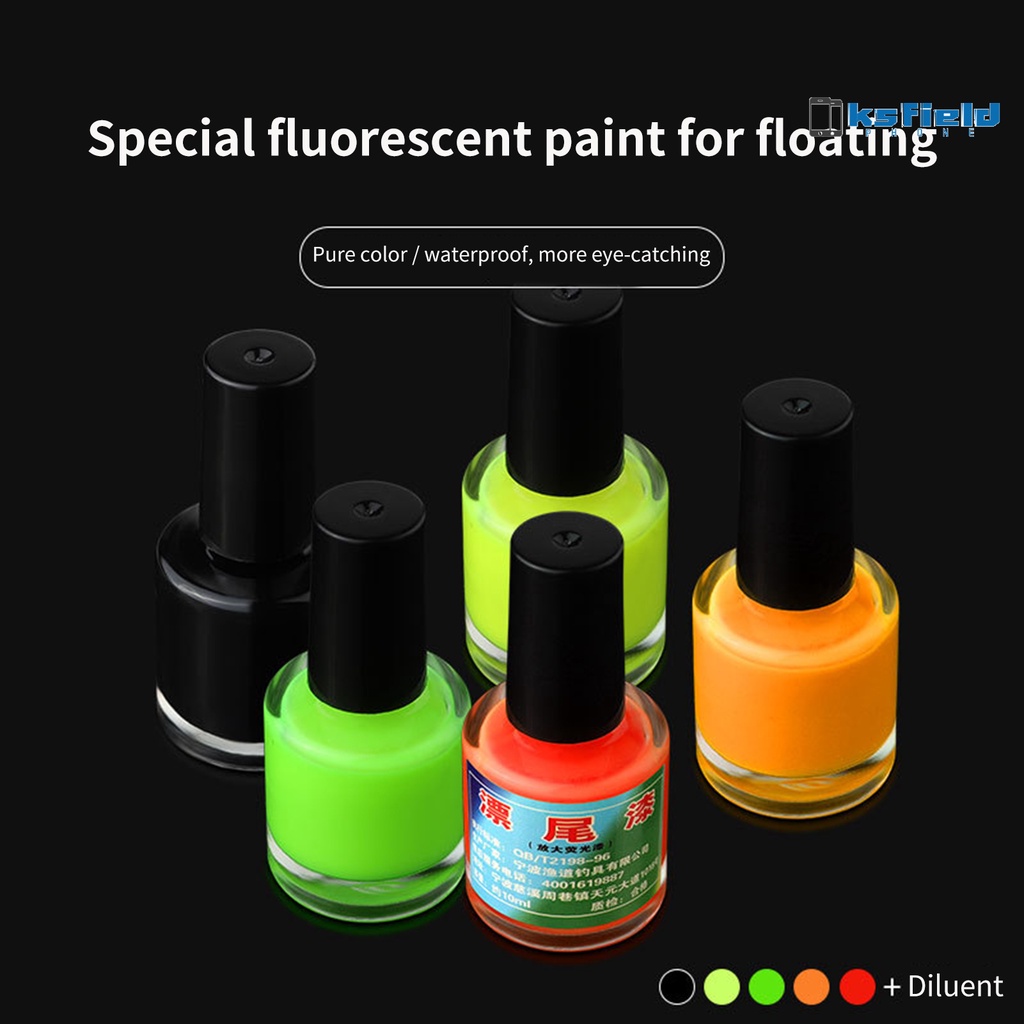 virginia 10ml Smooth Float Paint Fluorescent Eyecatching Water Resistant Float Tail Paint for