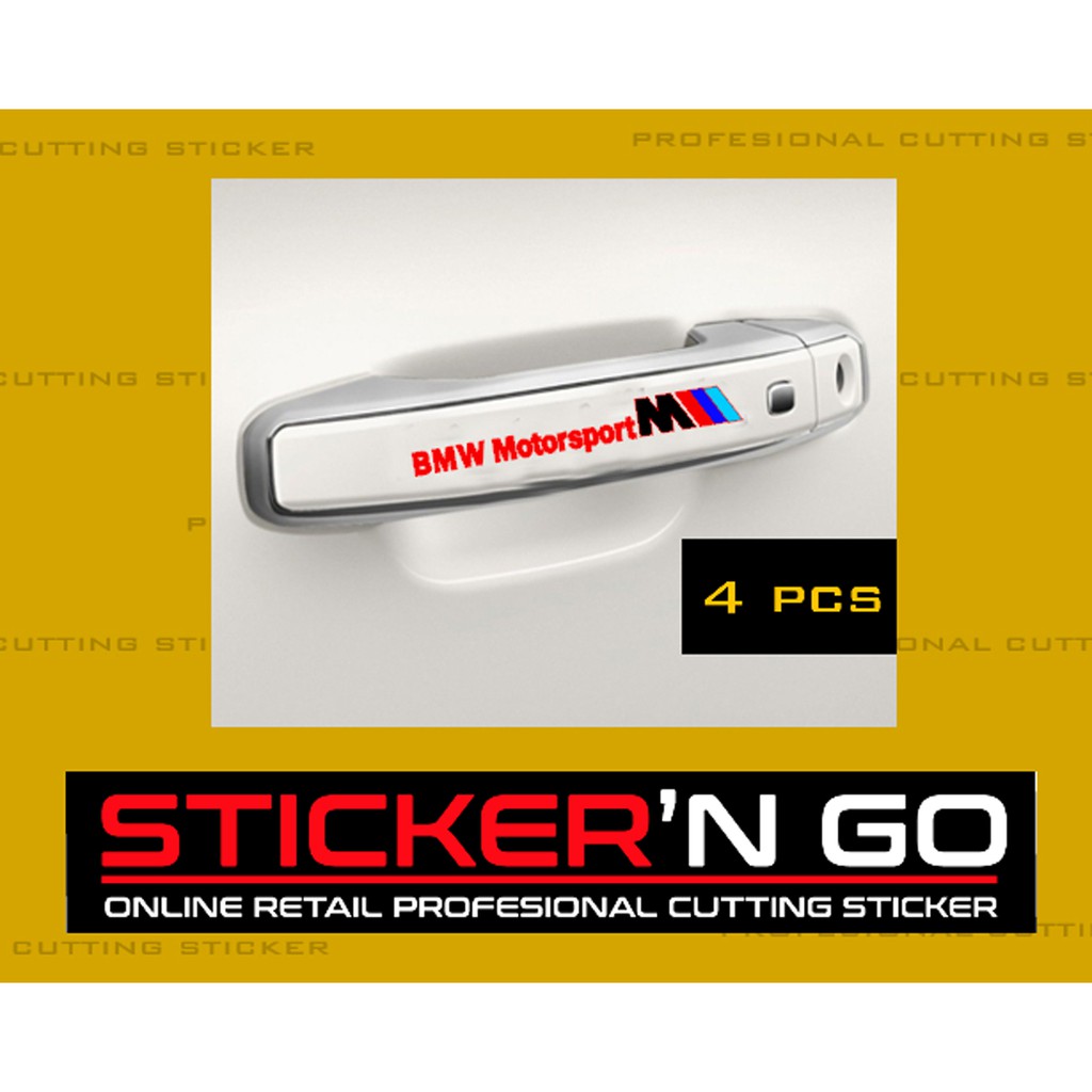 STICKER CUSTOM M3 M5 X6 X1  BMW CAR DOOR HANDLE