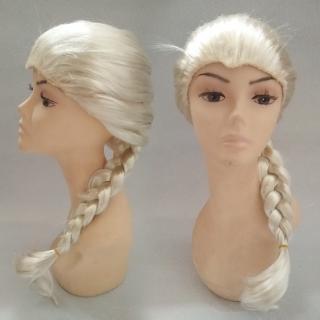 Princess Snow Queen Elsa Anna Wig Blonde Costume Wigs Synthetic Girls Frozen Wig For Kids