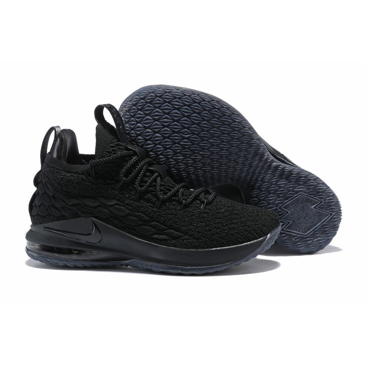 lebron 15 all black low