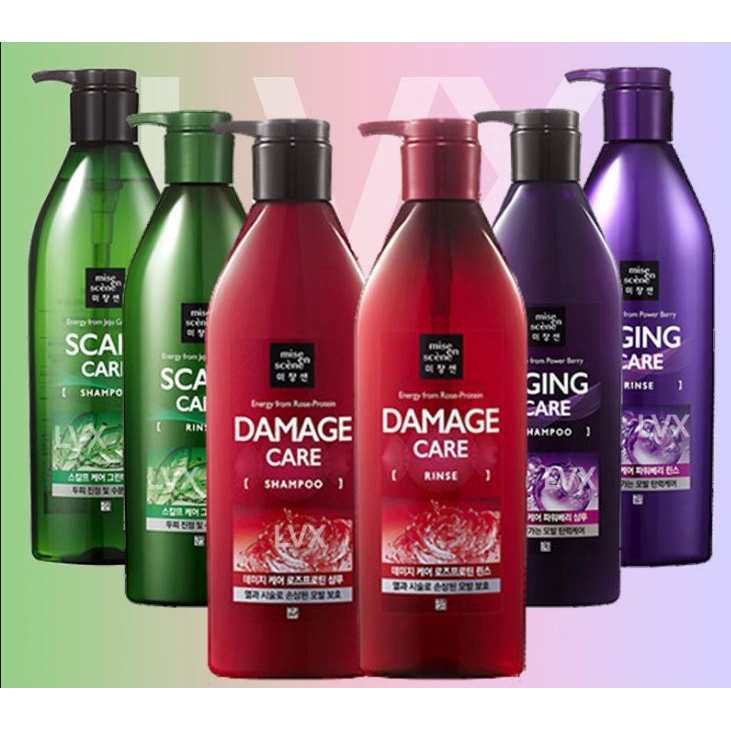 Mise en scene Damage Care Shampoo/Rinse680ml, Aging Care Shampoo