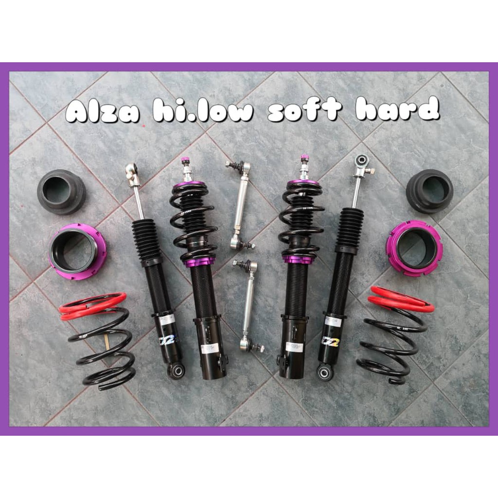 New Gab Or D2 Racing Hilow High Low Soft Hard Perodua Alza Adjustable Absorber Shopee Malaysia