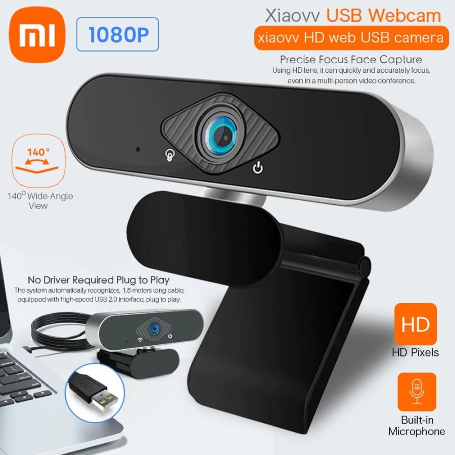 Xiaovv 1080P USB Webcam Full HD IP Camera Webcam Live Broadcast Video ...