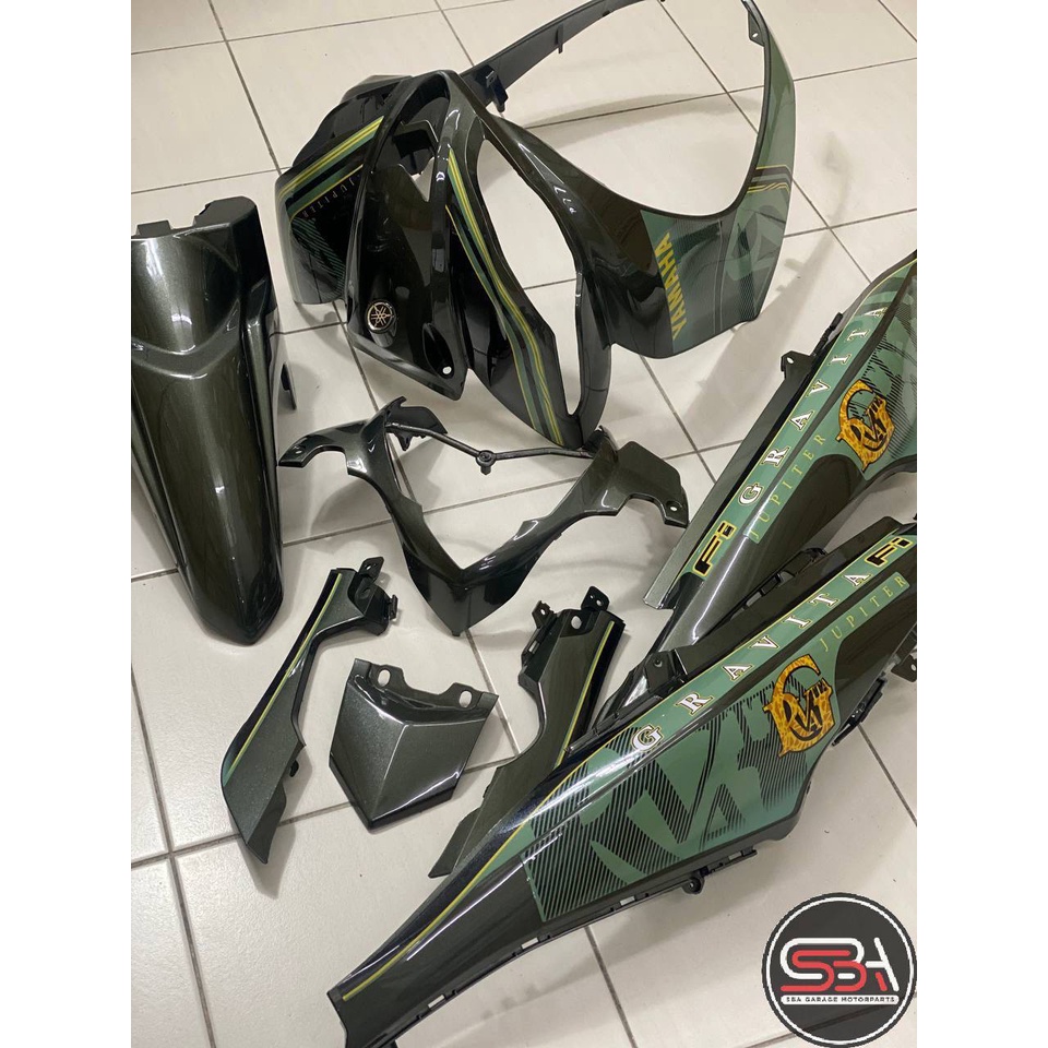 Coverset Bodyset Lagenda SRL 115 / 115 Fi Army Green Lumut 2022 Jupiter