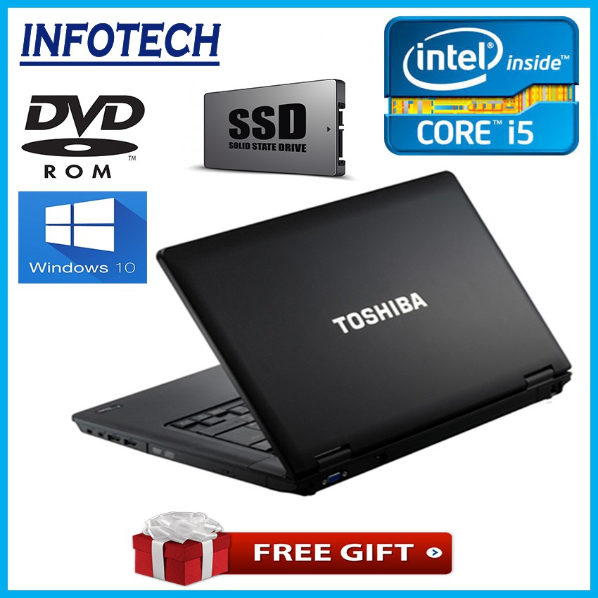 Toshiba Intel core i5 i3 , 4gb 8gb ram , w10pro , Laptop Satellite Pro