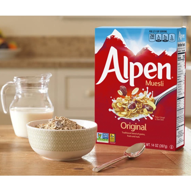 Alpen muesli musli original no added sugar swiss style family pack