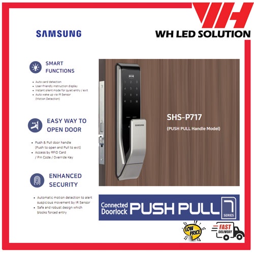 SAMSUNG Smart Door Lock SHSP717 Electronic Lock No Fingerprint Lock