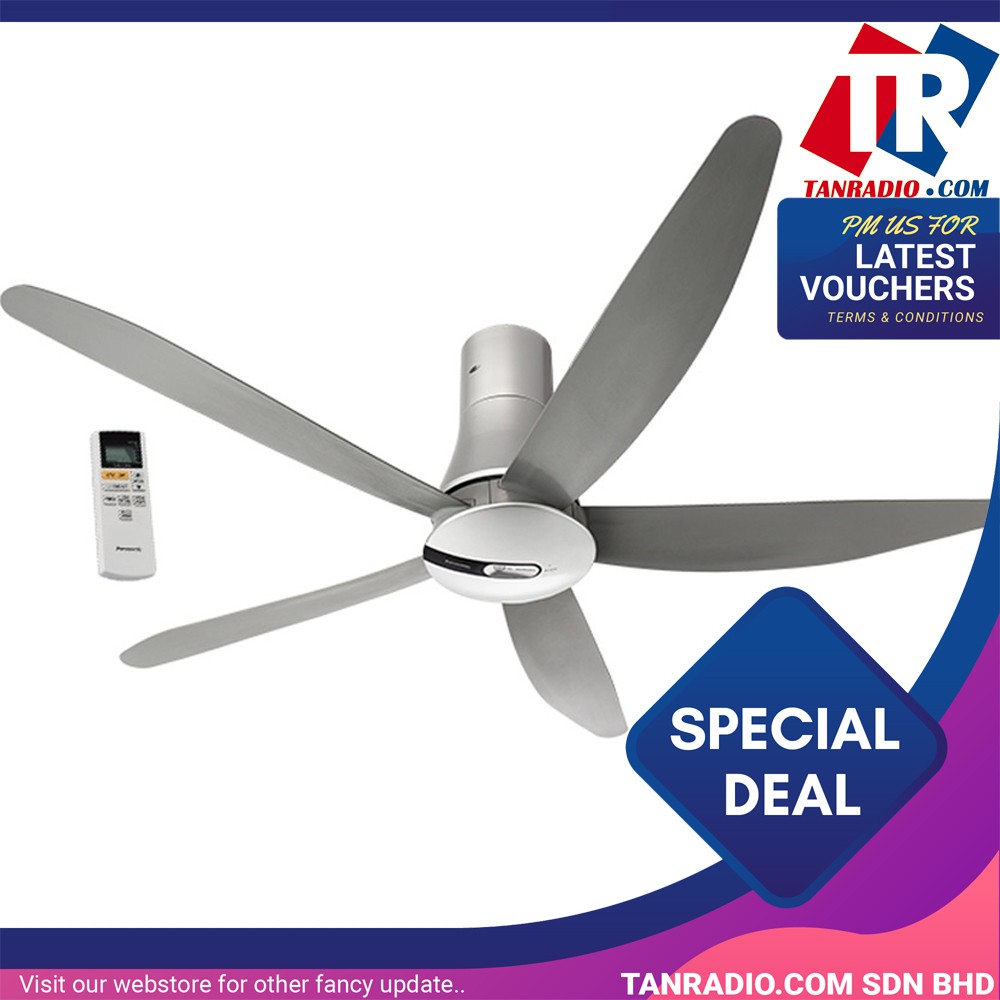 Panasonic Econavi 60 5 Blade Ceiling Fan Short Pipe Shopee Malaysia