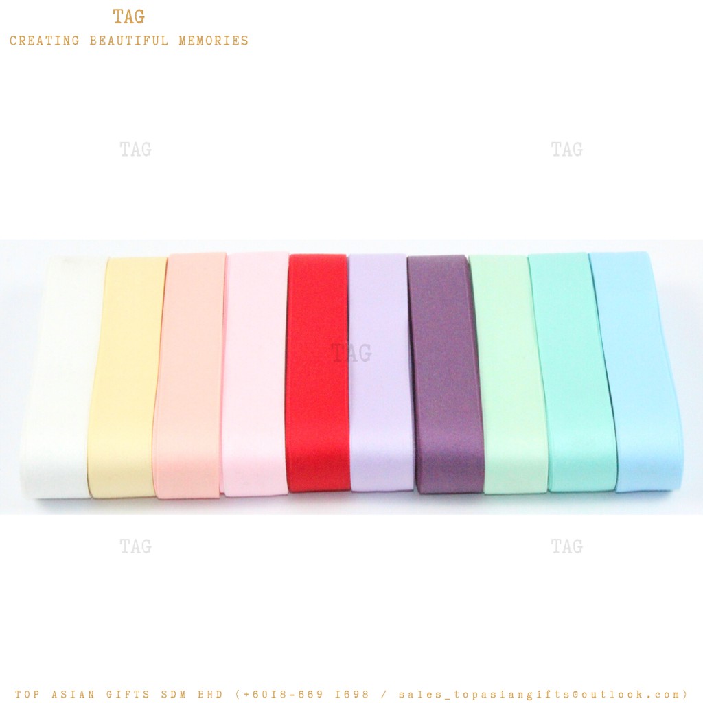 9Mtr 25mm Premium Quality Polyester Cotton Souvenir Craft Decor DIY Ribbon Reben Poliester Kapas Hiasan Kraf 28896-025